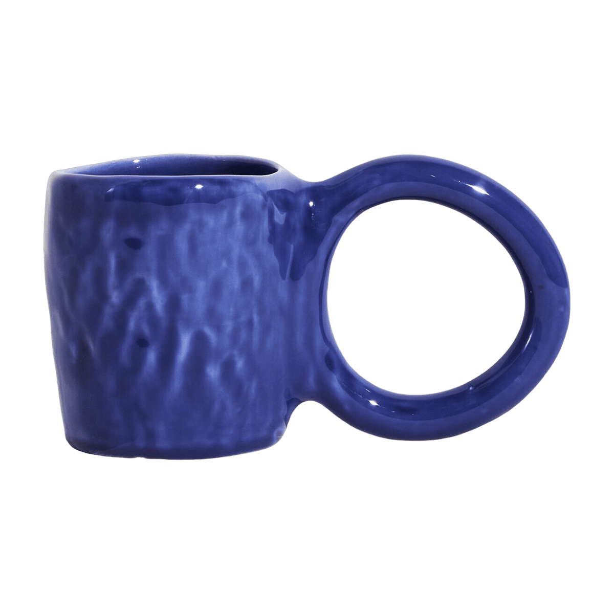 Mug en faïence bleu 9 cm Donut - Petite Friture - The Cool Republic