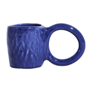 Mug en faïence bleu 9 cm Donut - Petite Friture - The Cool Republic