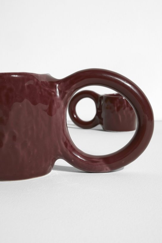 Mug en faïence griotte 9 cm Donut - Petite Friture - The Cool Republic
