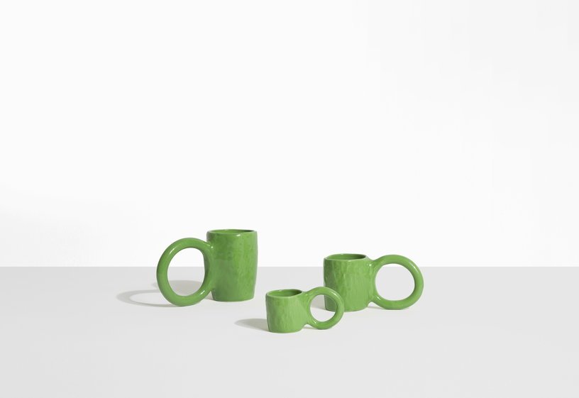 Mug en faïence pistache 12 cm Donut - Petite Friture - The Cool Republic