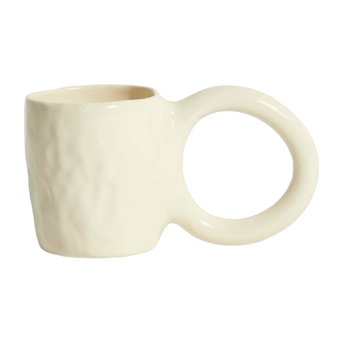 Mug en faïence vanille 9 cm Donut - Petite Friture - The Cool Republic