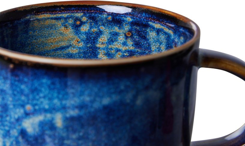 Mug en porcelaine bleu Rustic - HKliving - The Cool Republic
