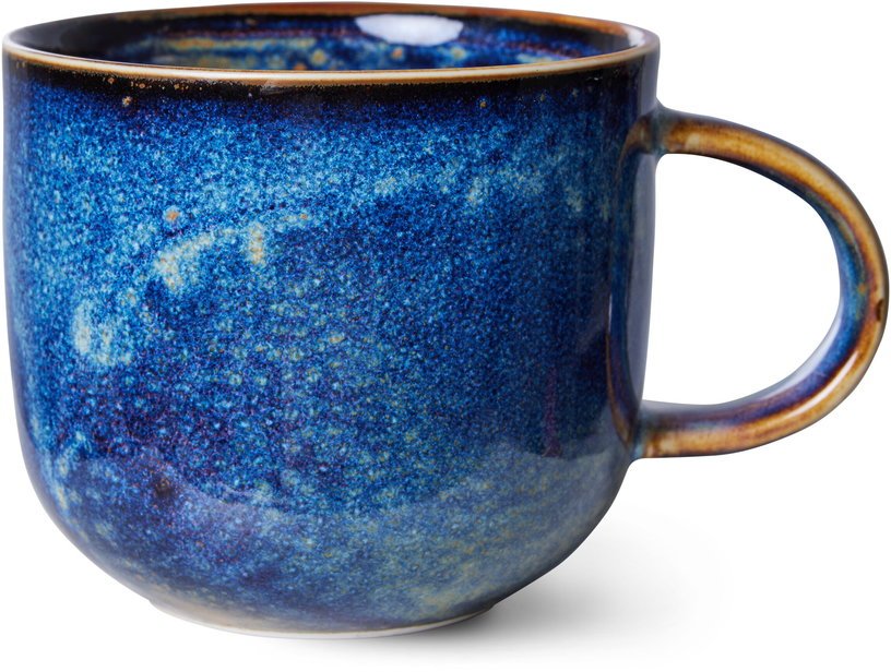Mug en porcelaine bleu Rustic - HKliving - The Cool Republic