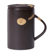 Mug pour thé avec infuseur en grès marron 11x7,5x10cm Koyo - Ferm living - The Cool Republic