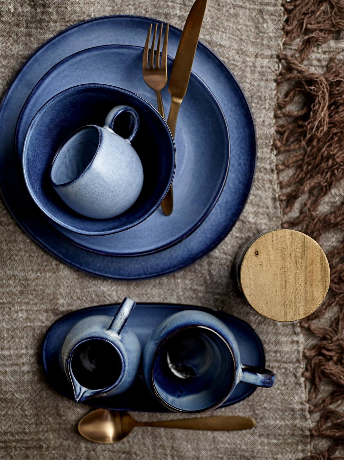 Mug Sandrine bleu - Bloomingville - The Cool Republic
