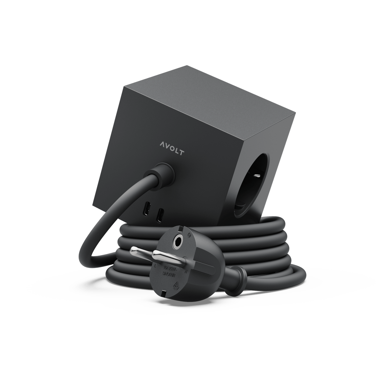 Multiprise USB-C 30W 1.8m noir Square 1 - Avolt - The Cool Republic