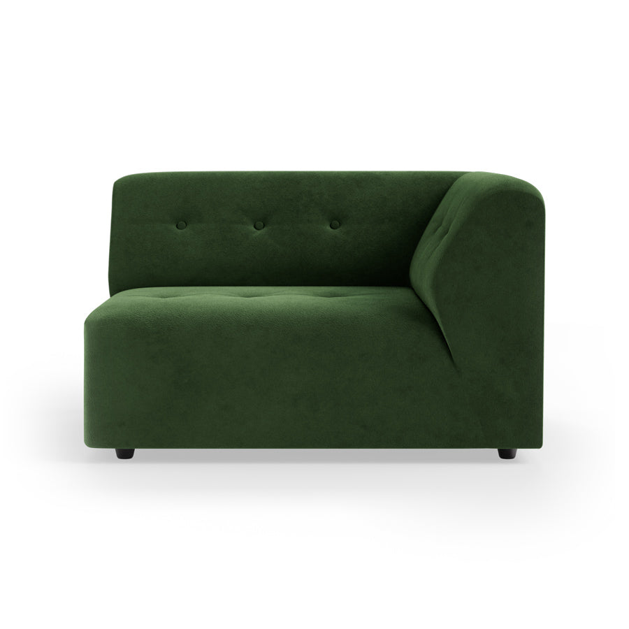 Modul d' angle rechts 2 Plätze in grün velvet Vint - Hkliving