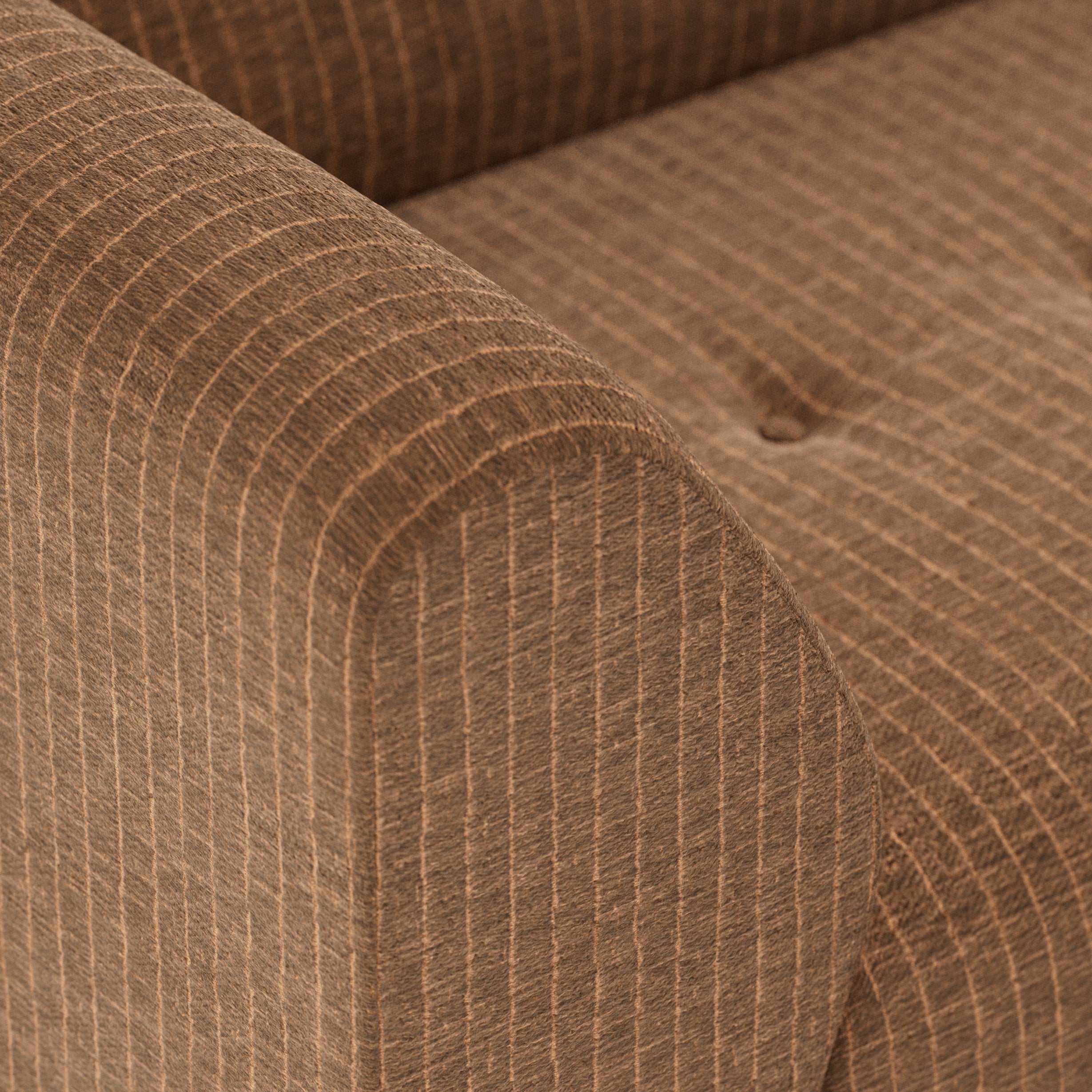 Modulo d' angle sinistra 2 posti in velluto a coste bronzo Vint - Hkliving