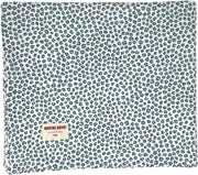 Nappe blanche à motif léopard bleu 140 x 200 Graou Bleu - Maryne Guyot Créations - The Cool Republic