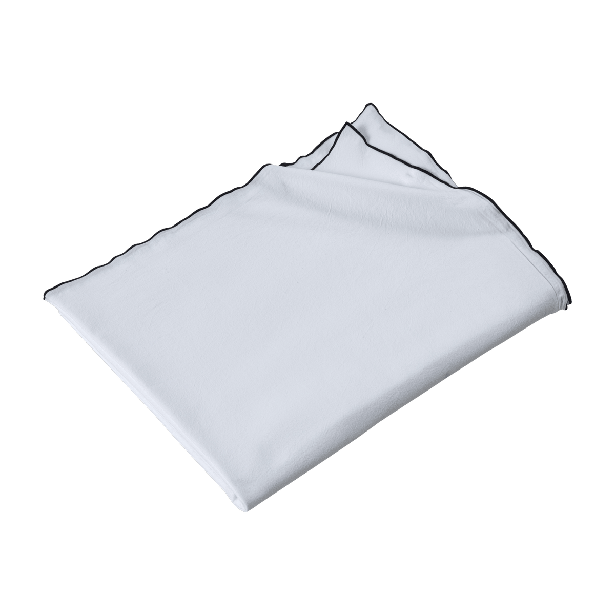 Nappe carrée en coton lavé blanche 170 x 170 cm - The Cool Republic - The Cool Republic
