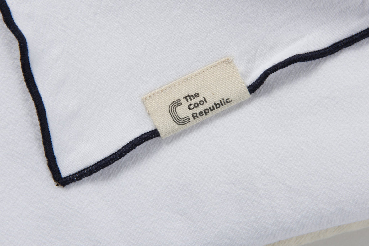 Nappe carrée en coton lavé blanche 170 x 170 cm - The Cool Republic - The Cool Republic