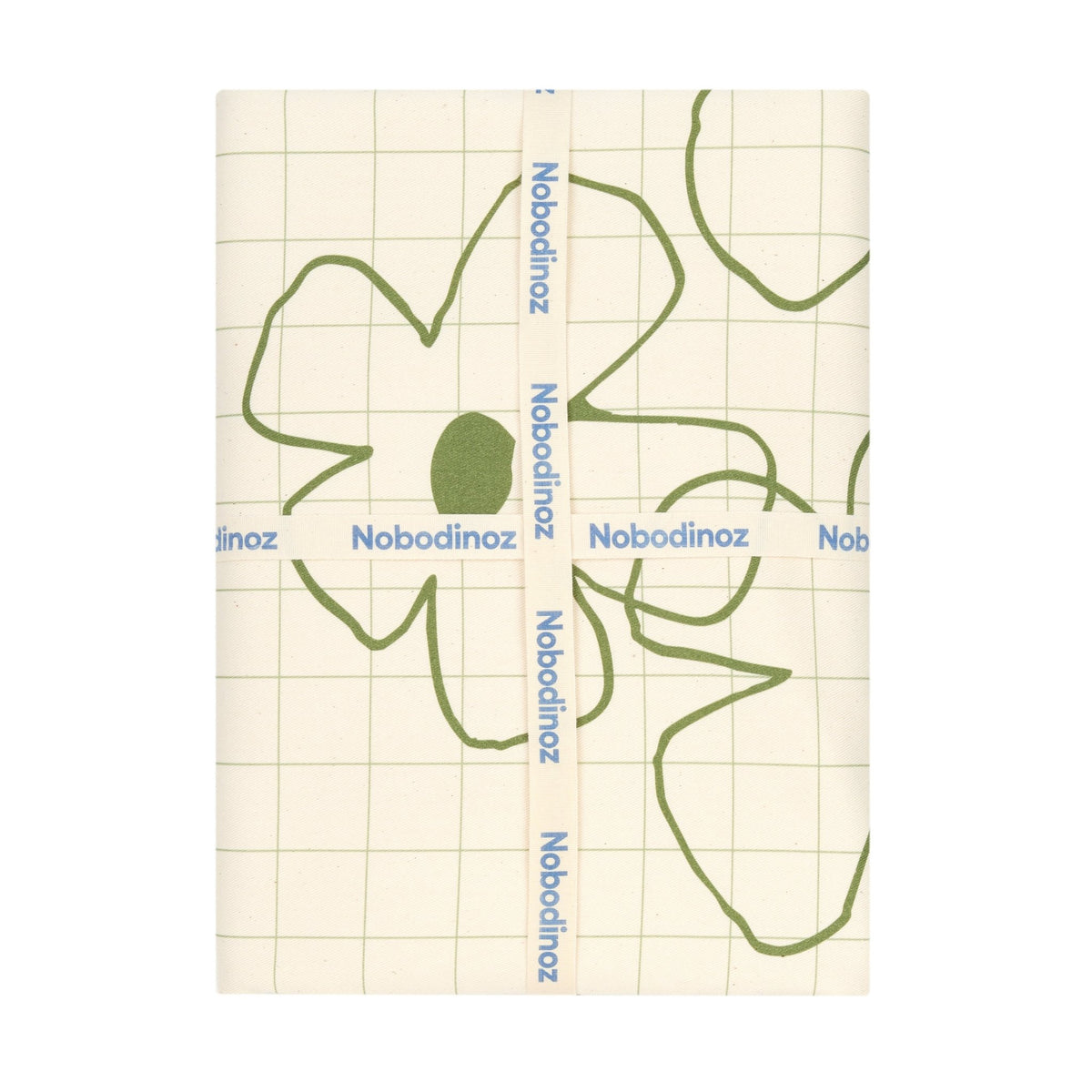 Nappe de table rectangulaire en coton bio à fleurs vert 150 x 250 cm - Nobodinoz - The Cool Republic