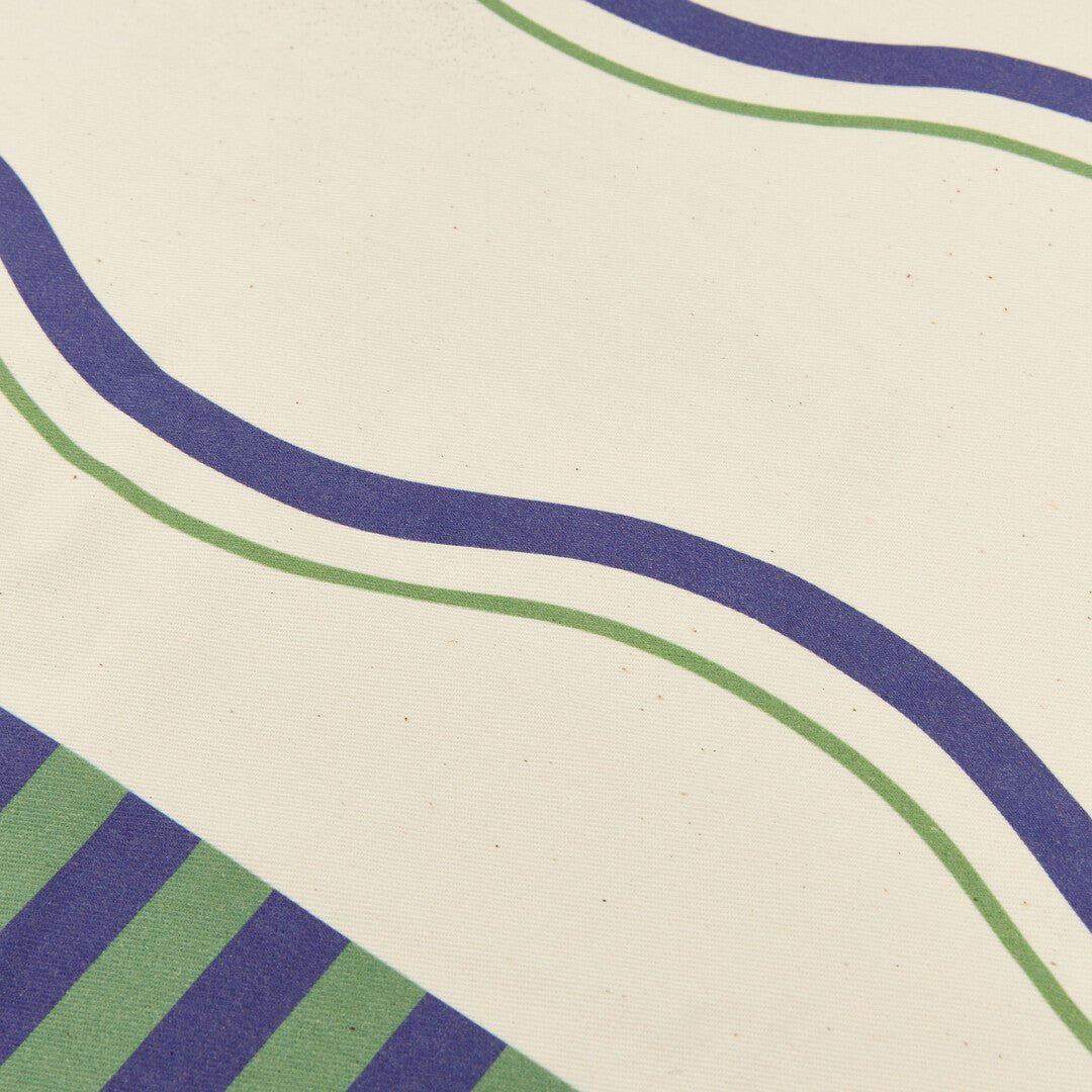 Nappe de table rectangulaire en coton bio bleu et vert 150 x 250 cm - Nobodinoz - The Cool Republic