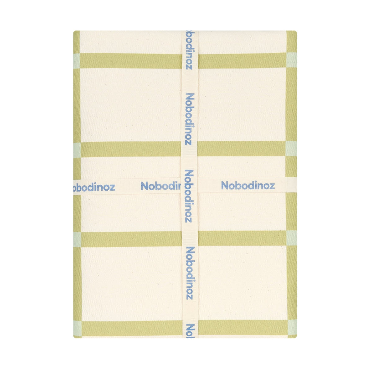 Nappe de table rectangulaire en coton bio vert 150 x 250 cm - Nobodinoz - The Cool Republic