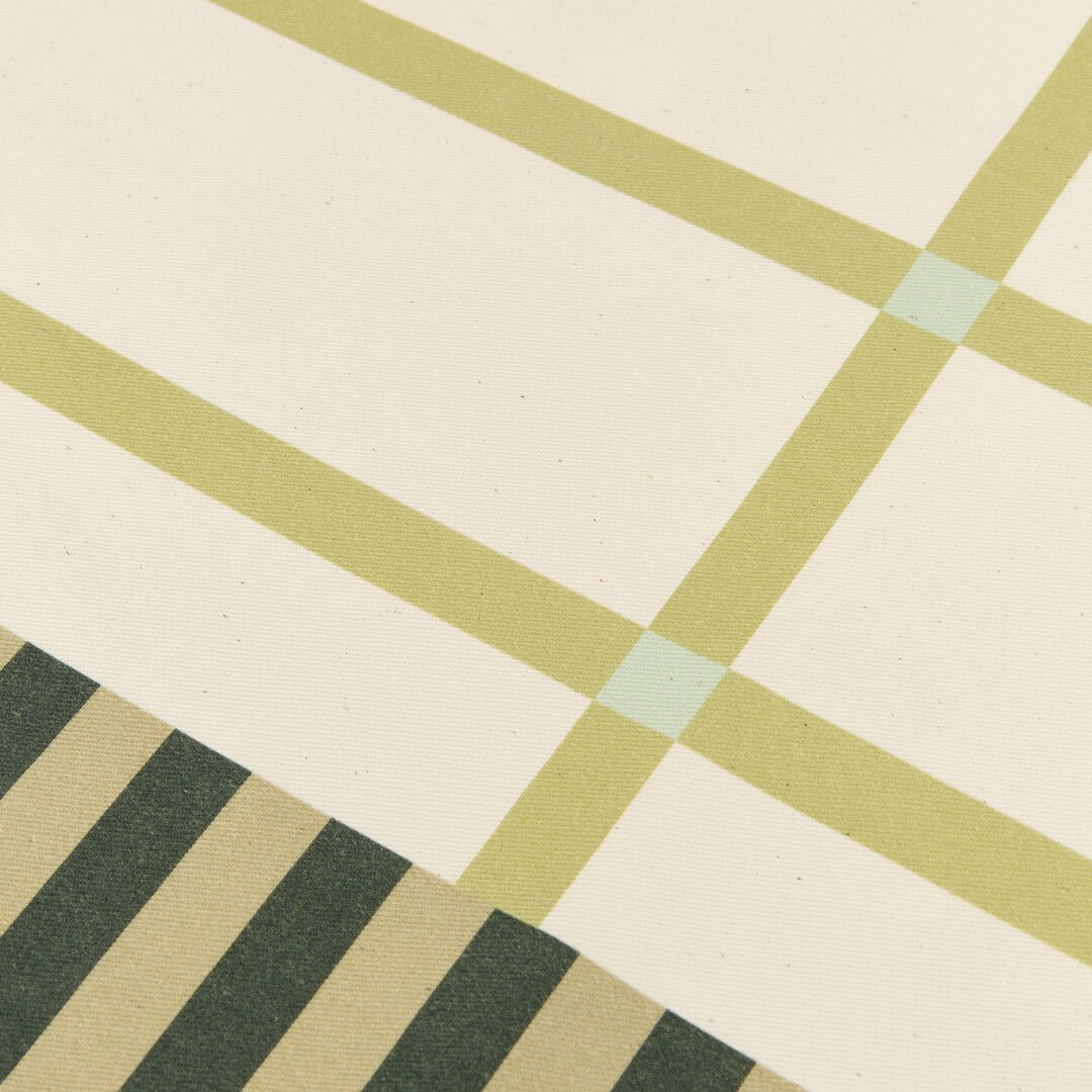 Nappe de table rectangulaire en coton bio vert 150 x 250 cm - Nobodinoz - The Cool Republic