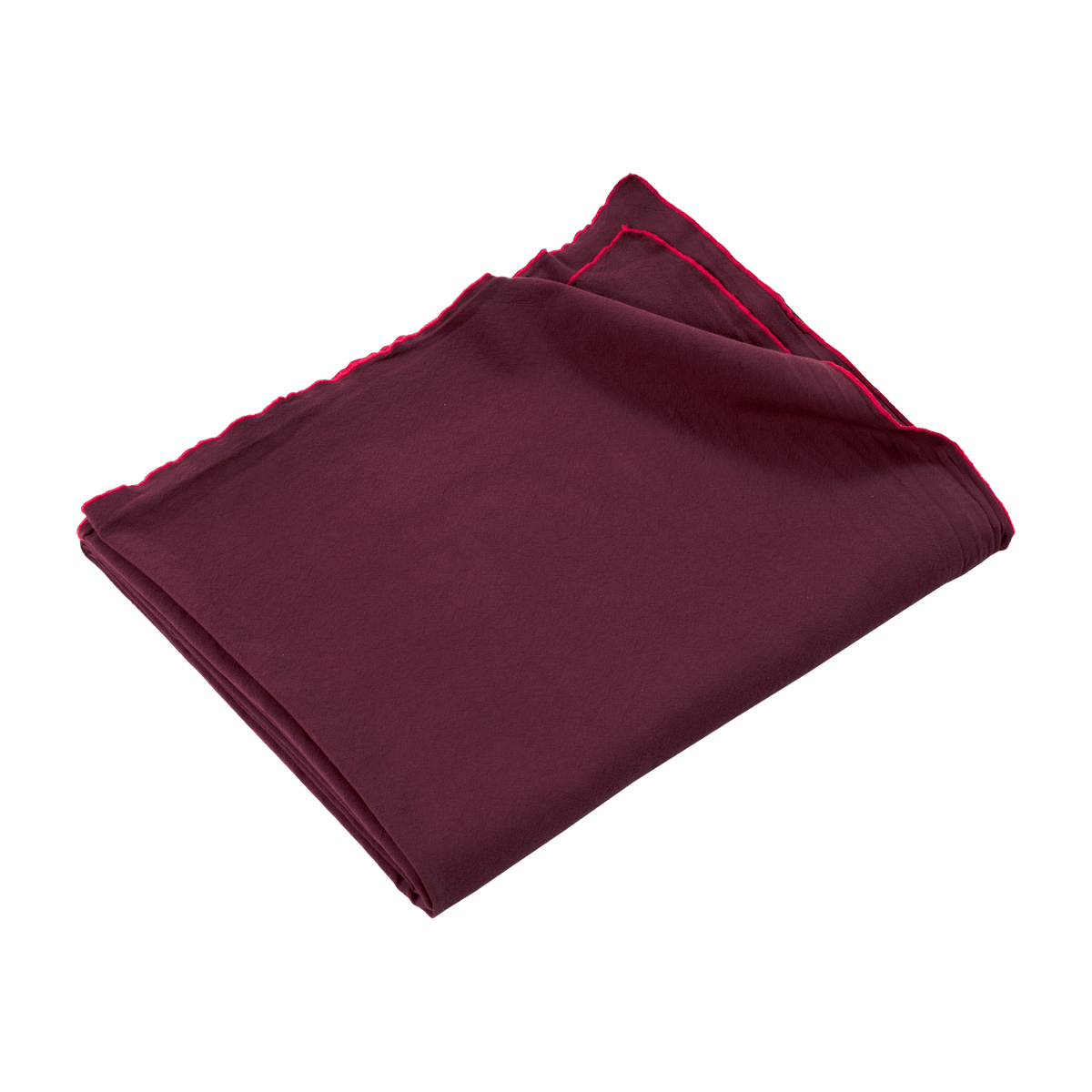 Nappe en coton lavé bordeaux 170 x 250 cm - The Cool Republic - The Cool Republic