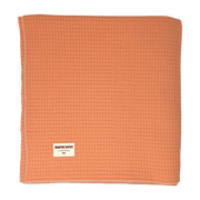 Orange tablecloth gaufrée 140 x 200 - Maryne Guyot Créations - The Cool Republic