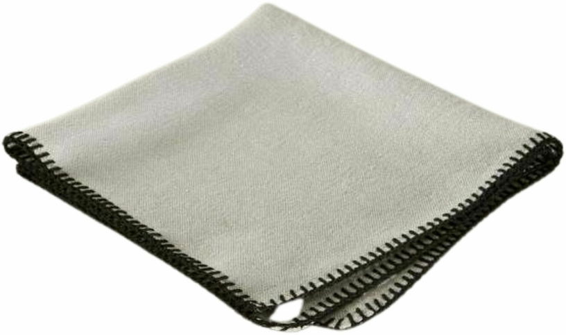 Nappe rectangulaire beige ficelle et feston noir 140 x 320 cm Nino - Madura - The Cool Republic