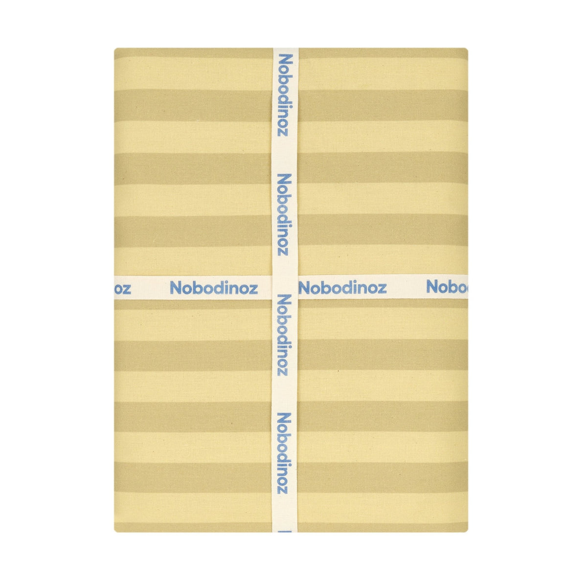 Nappe rectangulaire en popeline de coton bio à rayures jaune 150 x 250 cm - Nobodinoz - The Cool Republic
