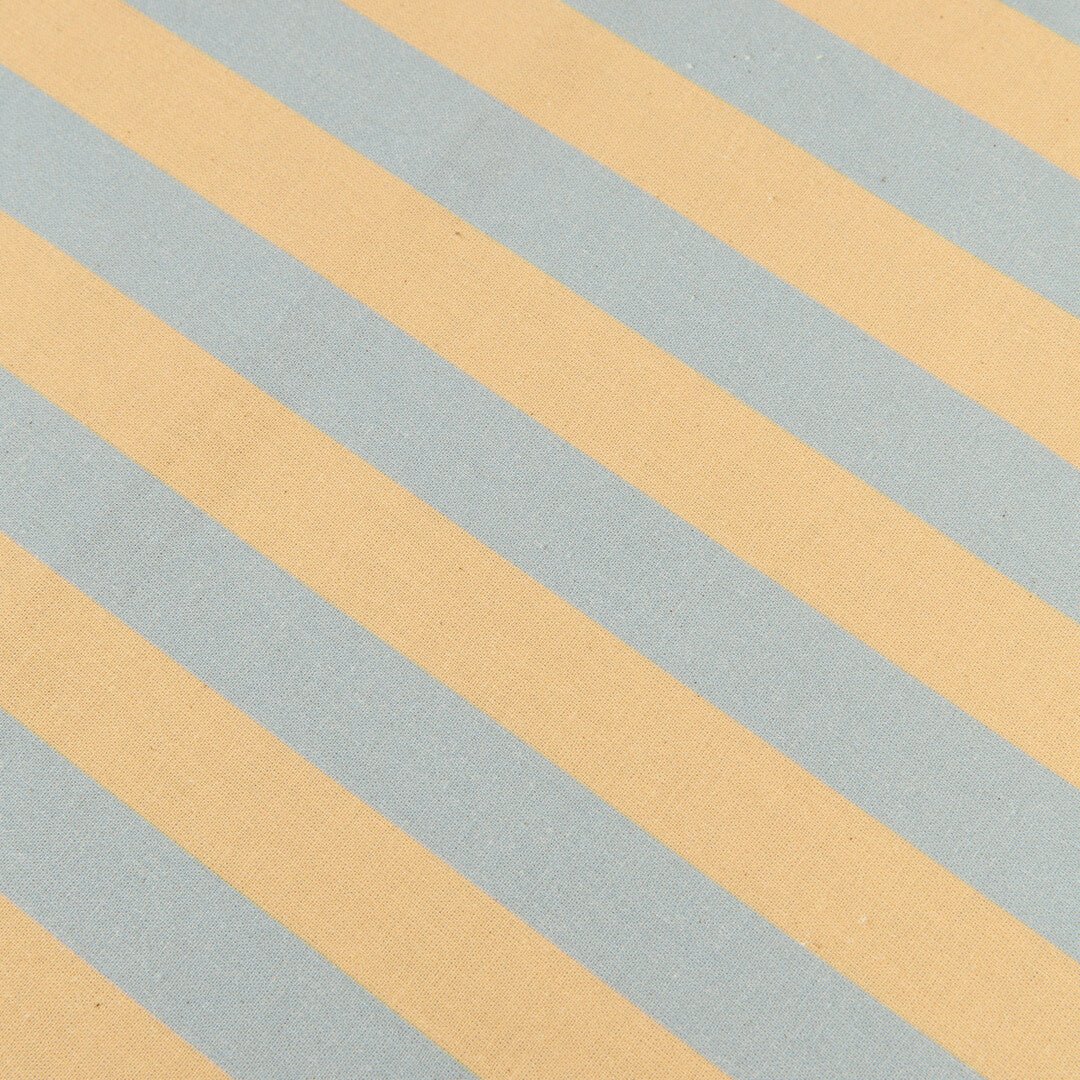 Nappe rectangulaire en popeline de coton bio à rayures orange et bleu 150 x 250 cm - Nobodinoz - The Cool Republic