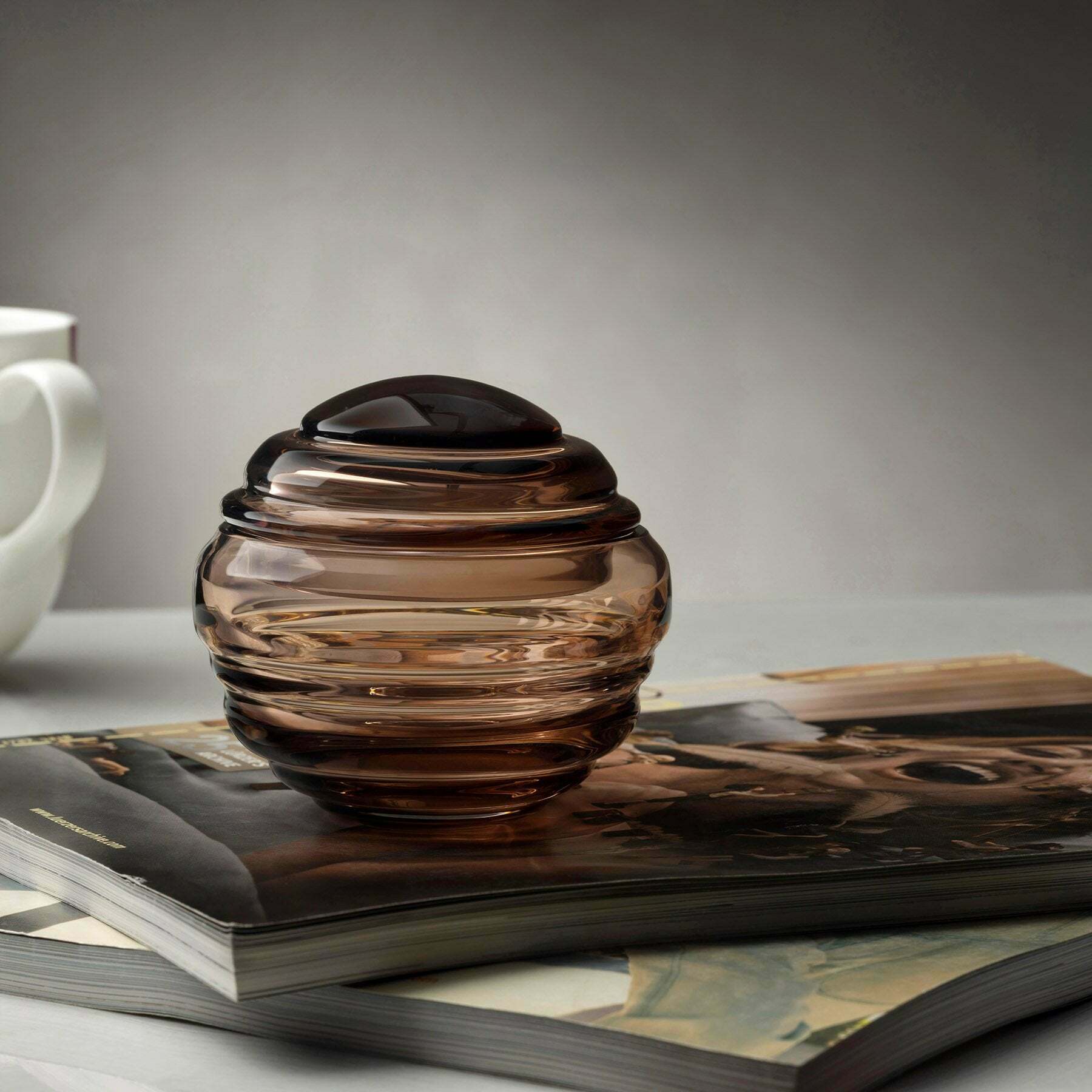 Nest Candy Box Opal White Small - Nude Glass - The Cool Republic