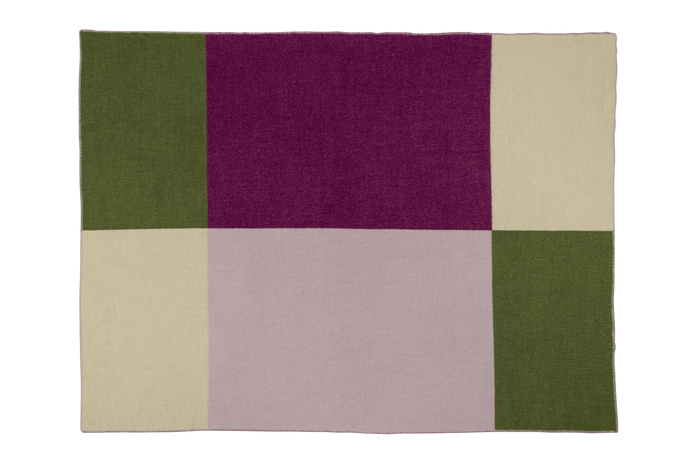 Manta de lana morada, lila y verde 200 x 150 cm Hilu - Noo. ma