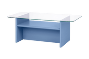 Table basse rectangulaire en bois bleu 110x63 cm Tovo - noo.ma