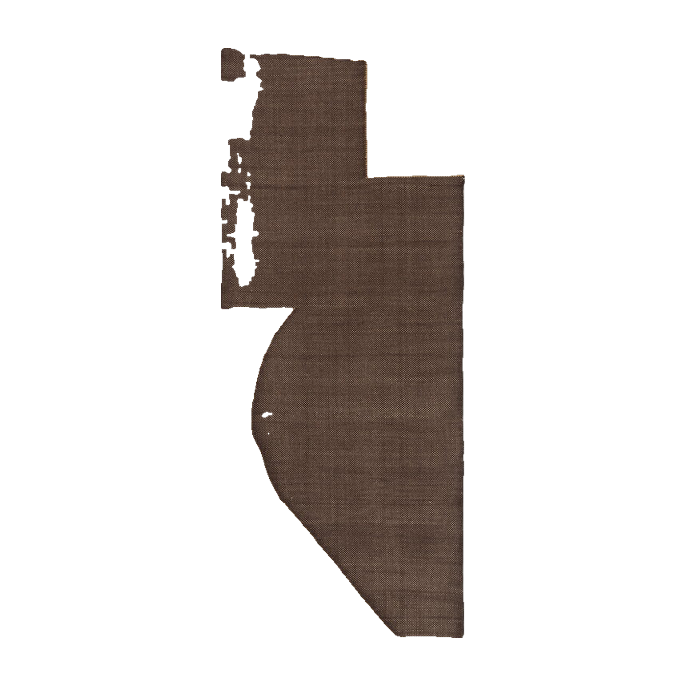 Chocolate recycled yarn rectangular rug 80x200cm Forene - Ferm living