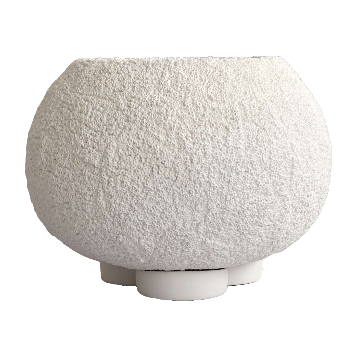 Blumentopf aus weißer Faser 56x46cm - 101 Copenhagen