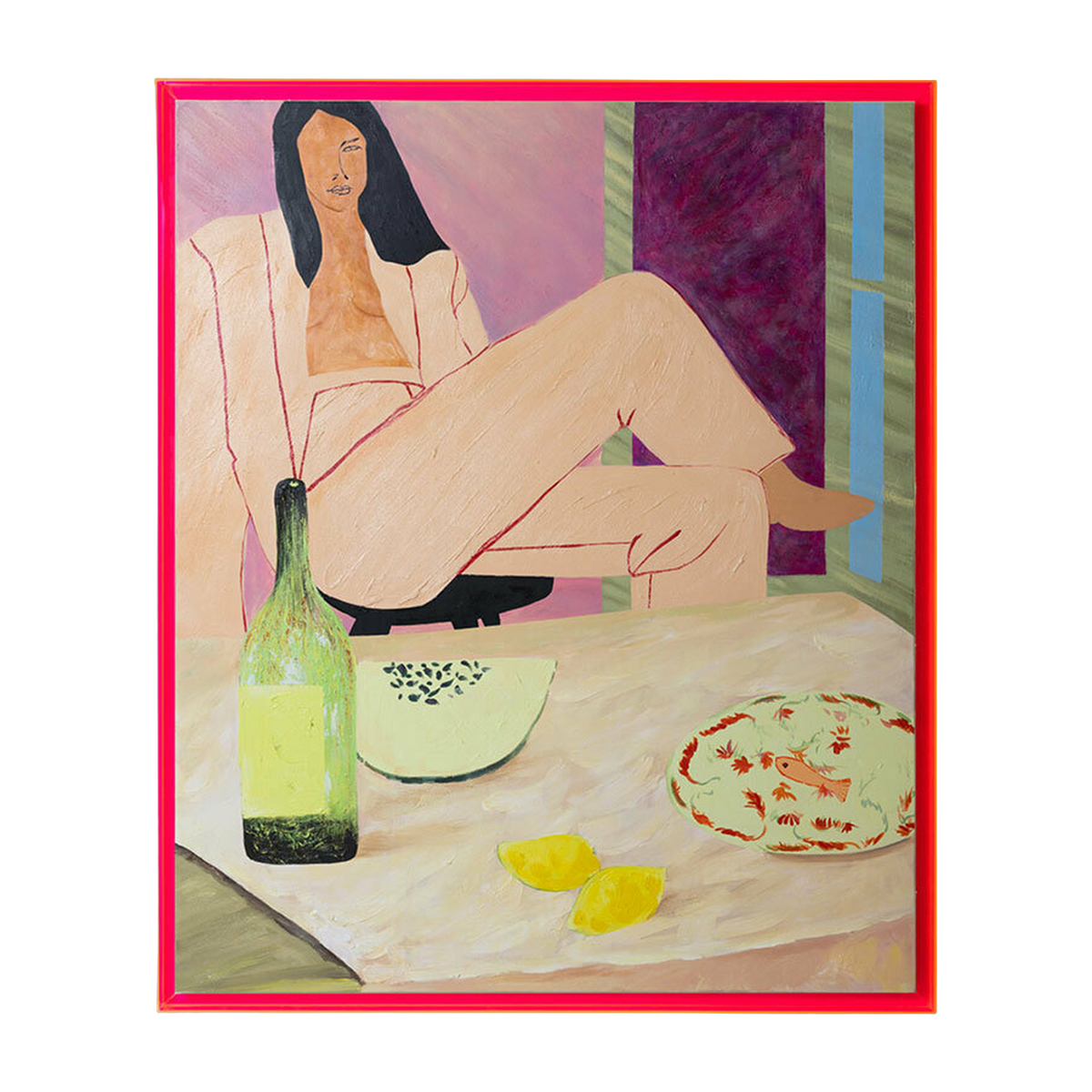 Œuvre d'art encadrée Get Your Groove On (127X152Cm) - HKLIVING - The Cool Republic