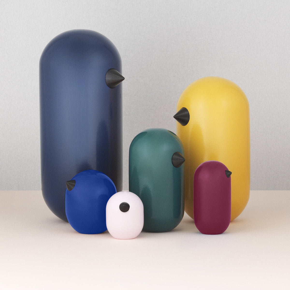 Oiseau en bois 4,5 cm bleu Little Bird Ink bleu - Normann Copenhagen - The Cool Republic