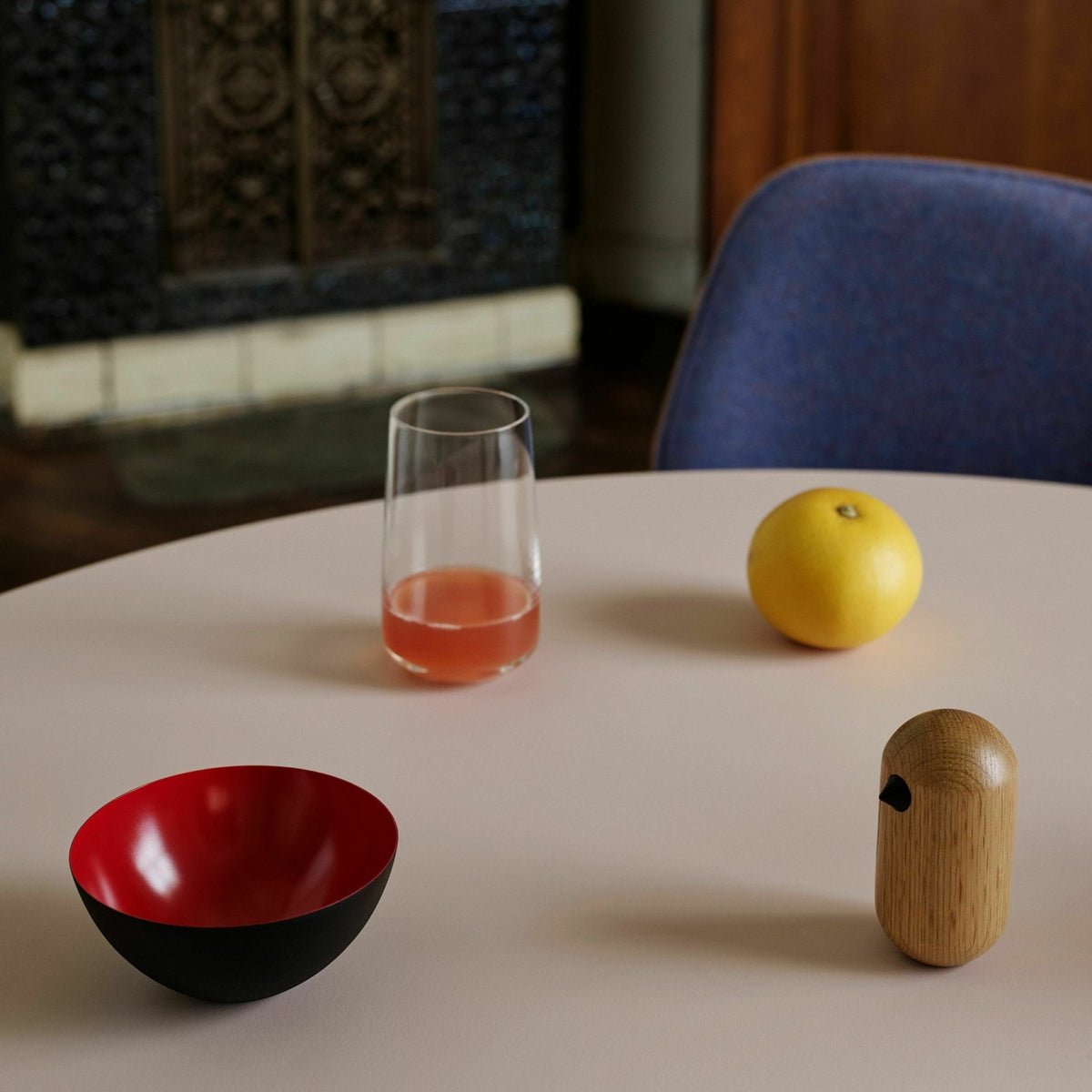 Oiseau en bois 4,5 cm bleu Little Bird Ink bleu - Normann Copenhagen - The Cool Republic