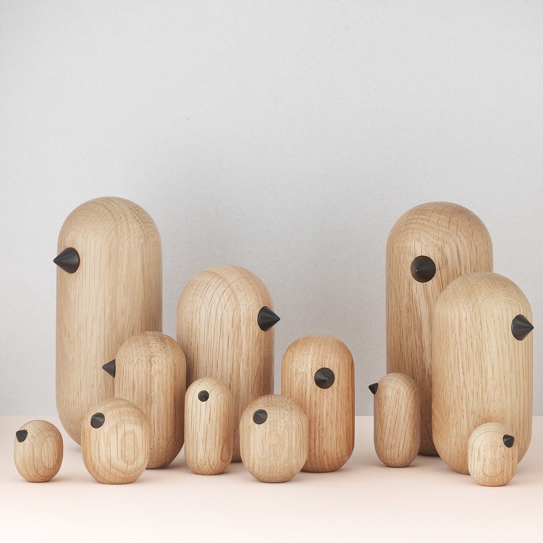 Oiseau en bois 4,5 cm Little Bird Oak - Normann Copenhagen - The Cool Republic