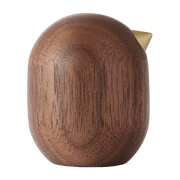 Oiseau en bois 4,5 cm noyer Little Bird Walnut - Normann Copenhagen - The Cool Republic