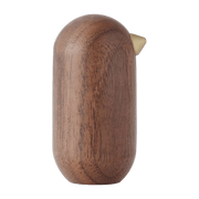 Oiseau en bois 5 cm noyer Little Bird Walnut - Normann Copenhagen - The Cool Republic