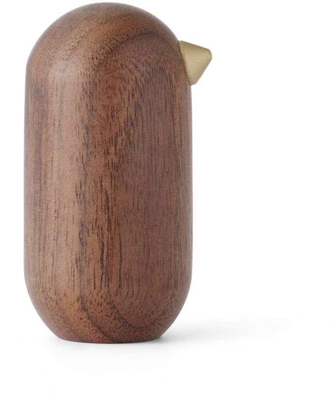 Oiseau en bois 5 cm noyer Little Bird Walnut - Normann Copenhagen - The Cool Republic