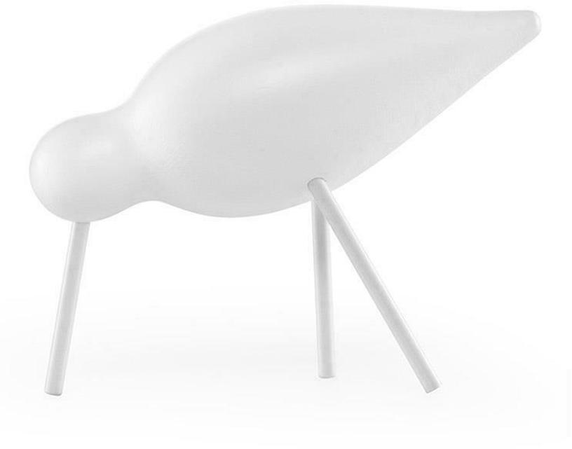 Oiseau en chêne blanc et pieds en acier blancs M Shorebird blanc / blanc - Normann Copenhagen - The Cool Republic
