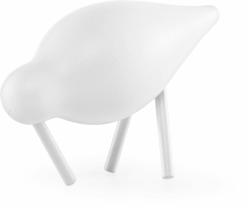 Oiseau en chêne blanc et pieds en acier blancs S Shorebird blanc / blanc - Normann Copenhagen - The Cool Republic