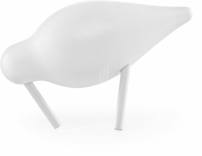 Oiseau en chêne blanc et pieds en acier blancs S Shorebird blanc / blanc - Normann Copenhagen - The Cool Republic