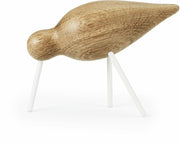 Oiseau en chêne et pieds en acier blanc M Shorebird blanc - Normann Copenhagen - The Cool Republic