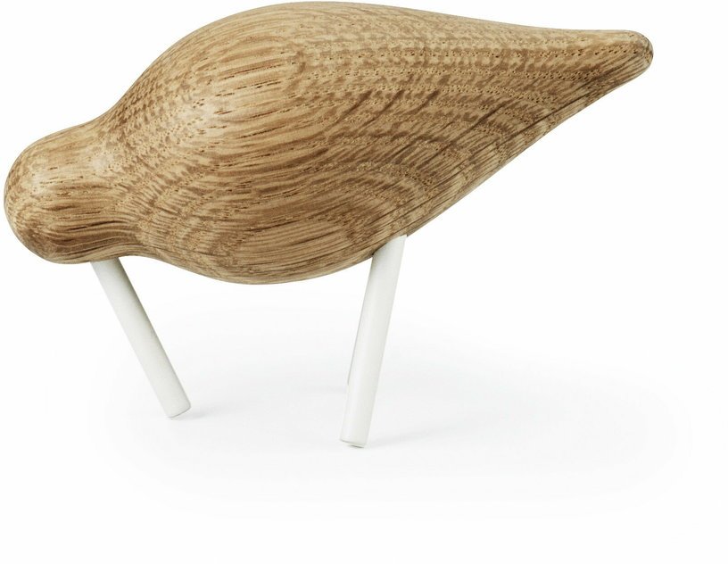 Oiseau en chêne et pieds en acier blancs S Shorebird blanc - Normann Copenhagen - The Cool Republic