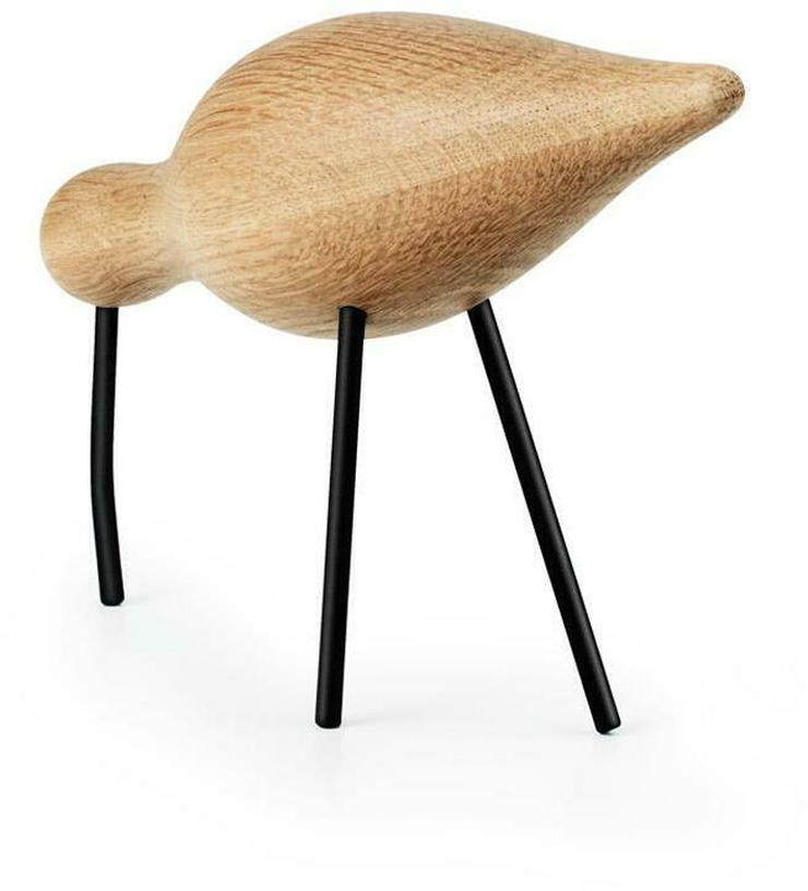 Oiseau en chêne et pieds en acier noirs L Shorebird noir - Normann Copenhagen - The Cool Republic