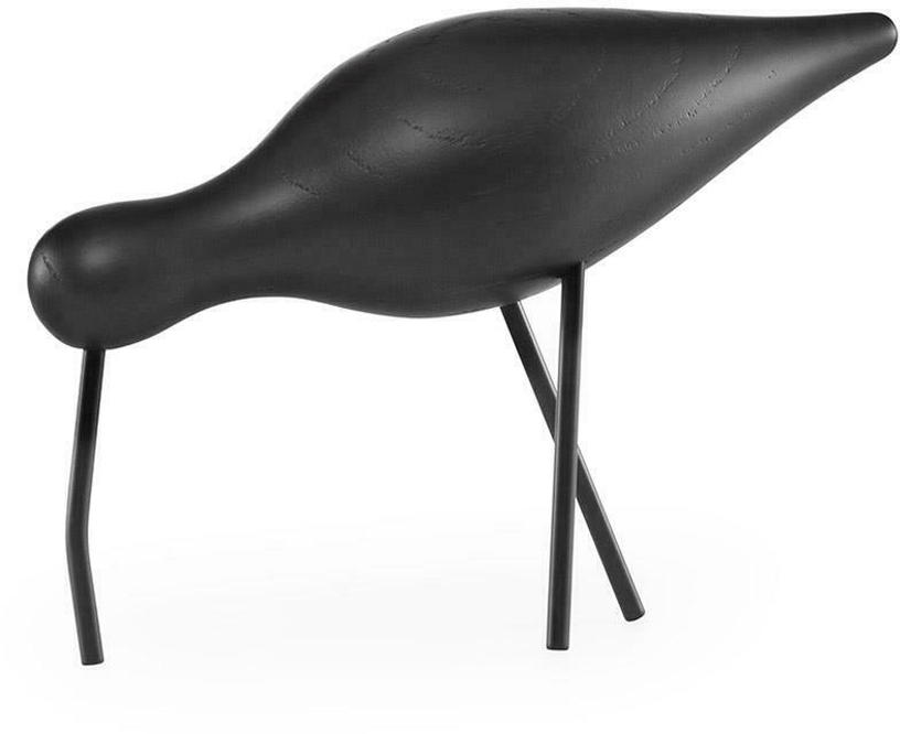 Oiseau en chêne noir et pieds en acier noirs L Shorebird noir/noir - Normann Copenhagen - The Cool Republic