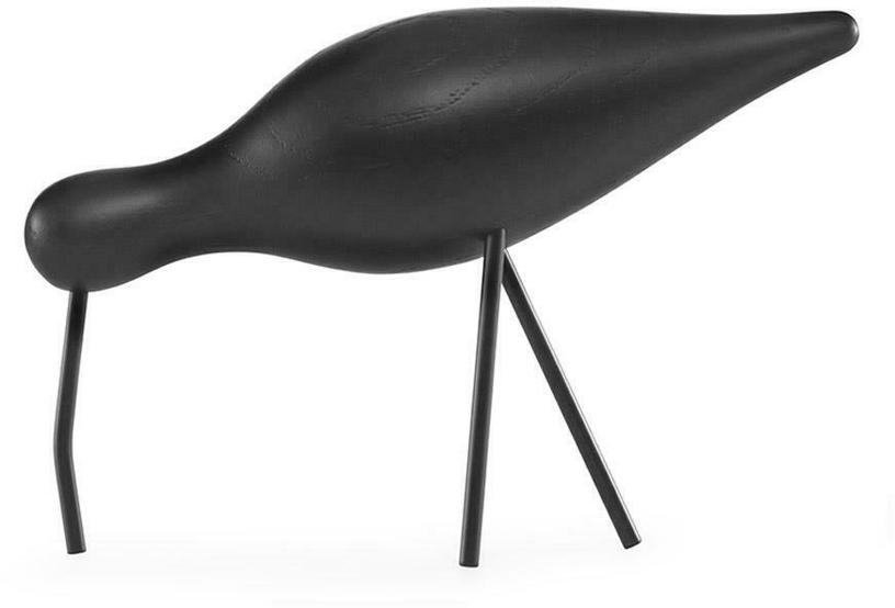 Oiseau en chêne noir et pieds en acier noirs L Shorebird noir/noir - Normann Copenhagen - The Cool Republic