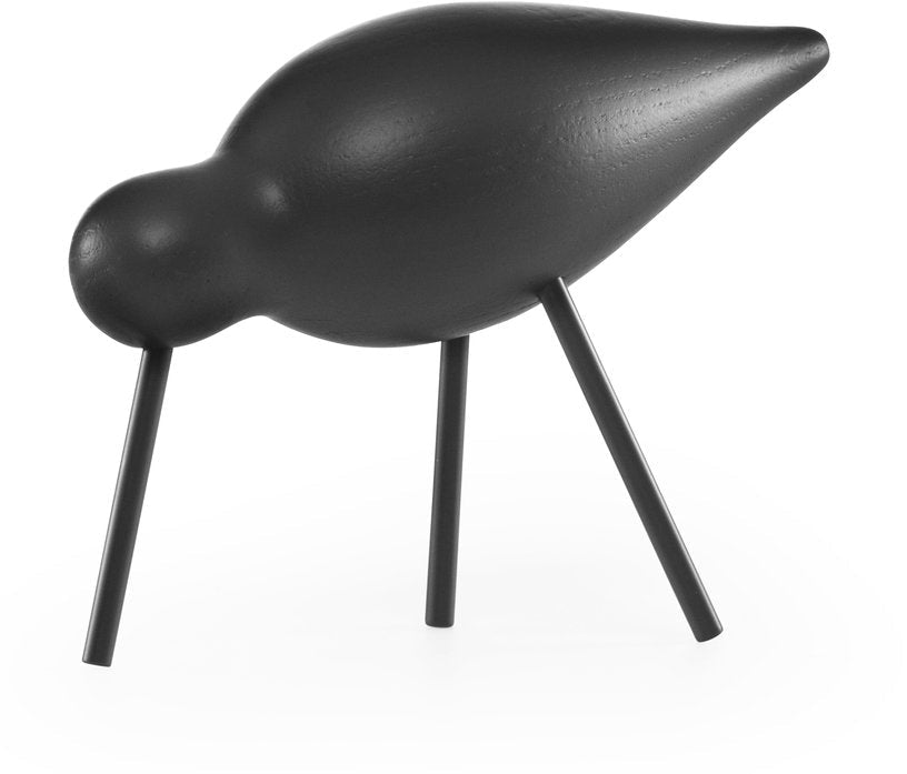 Oiseau en chêne noir et pieds en acier noirs M Shorebird noir/noir - Normann Copenhagen - The Cool Republic
