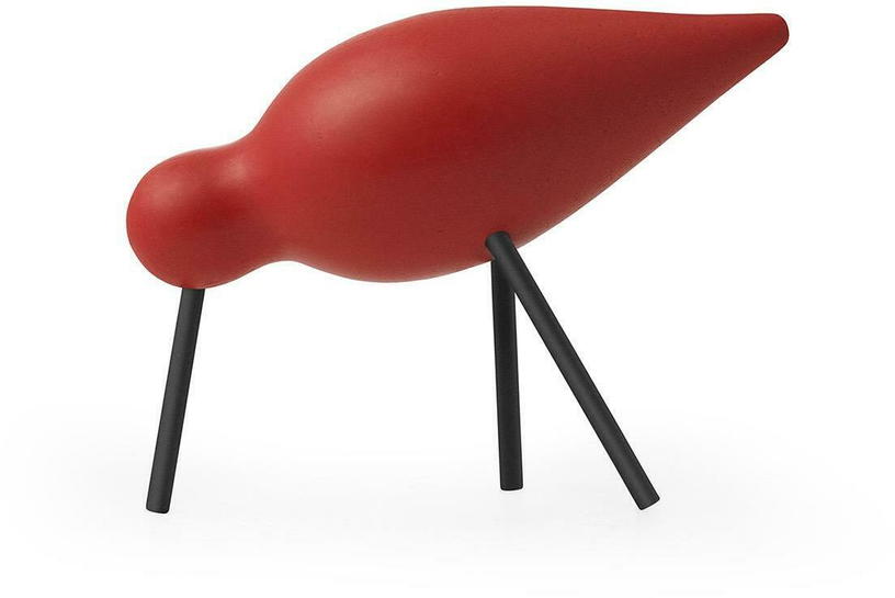 Oiseau en chêne rouge et pieds en acier noirs M Shorebird rouge - Normann Copenhagen - The Cool Republic