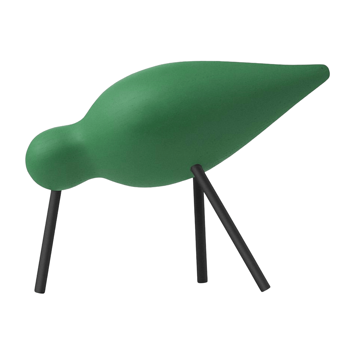 Oiseau en chêne vert et pieds en acier noirs M Shorebird vert - Normann Copenhagen - The Cool Republic