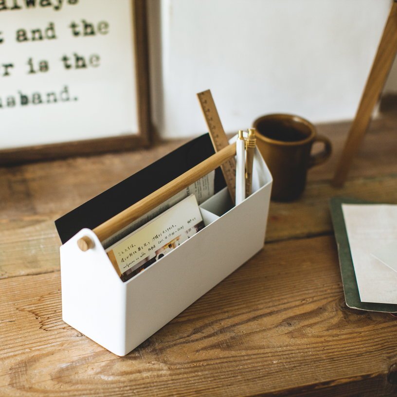 Organiseur de bureau blanc - Yamazaki - The Cool Republic