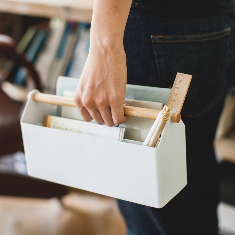 Organiseur de bureau blanc - Yamazaki - The Cool Republic