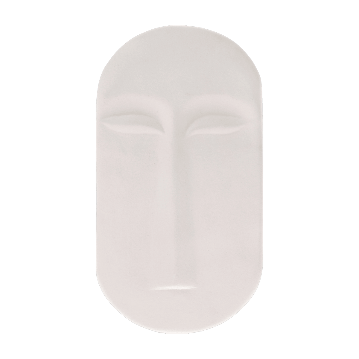 Ornement mural masque blanc mat - HKliving - The Cool Republic